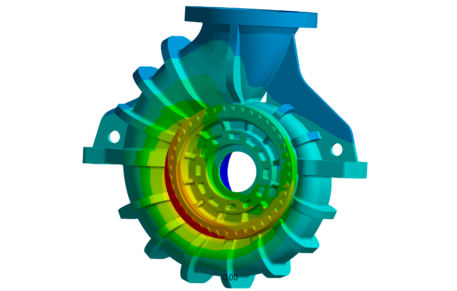 Finite element calculation of an Egger Process Pump